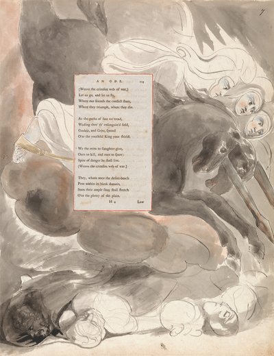 The Fatal Sisters, design 63 from The Poems of Thomas Gray by William Blake